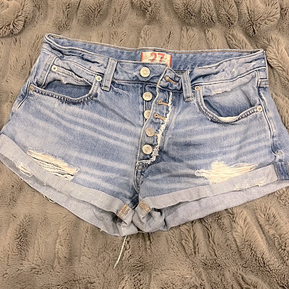 Free people denim shorts